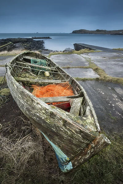 Old fishing boat, Isle of Skye, Scotland, UK