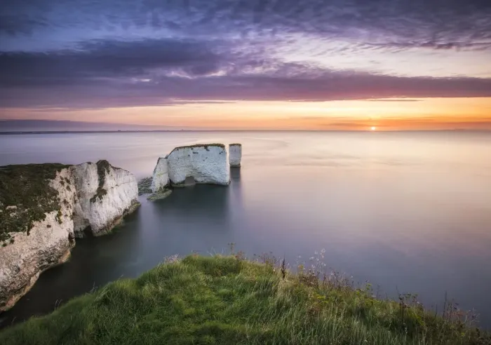 Framed Print : Old Harry Rocks, Ballard Down, Jurassic Coast, Isle of Purbeck, Dorset, England, UK Framed Print : Old Harry Rocks, Ballard Down, Jurassic Coast, Isle of Purbeck, Dorset, England, UK