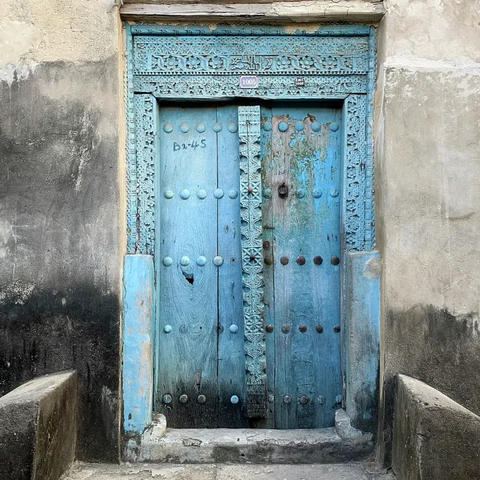 Framed Print : Old heavy carved wooden door, Stonetown, Zanzibar, Tanzania Framed Print : Old heavy carved wooden door, Stonetown, Zanzibar, Tanzania