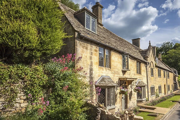 Old houses in Broad Campden, Cotswolds, Gloucestershire, England