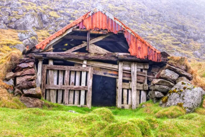 Framed Print : Old hut, Iceland Framed Print : Old hut, Iceland