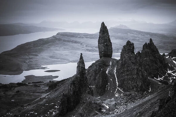The Old Man of Storr in winter, Isle of Skye, Scotland