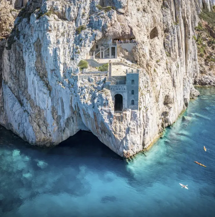 Framed Print : Old mining area in the rock above the turquoise sea in Sardinia, Italy. Porto Flavia Framed Print : Old mining area in the rock above the turquoise sea in Sardinia, Italy. Porto Flavia