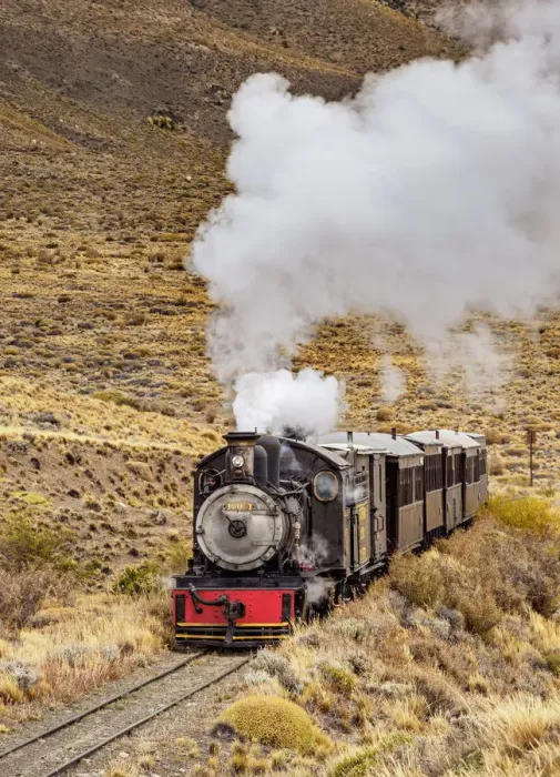 Framed Print : Old Patagonian Express La Trochita, steam train, Chubut Province, Patagonia, Argentina Framed Print : Old Patagonian Express La Trochita, steam train, Chubut Province, Patagonia, Argentina
