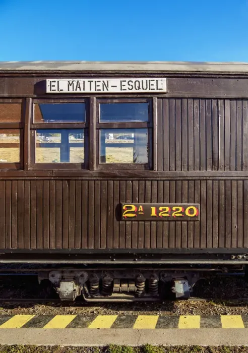 Framed Print : Old Patagonian Express La Trochita, steam train, Esquel Train Station, Chubut Province