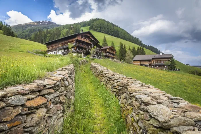 Framed Print : Old path and mountain farms above Innervillgraten, Villgratental, East Tyrol, Tyrol, Austria Framed Print : Old path and mountain farms above Innervillgraten, Villgratental, East Tyrol, Tyrol, Austria