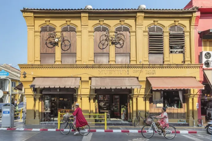 Framed Print : Old Phuket Coffee Station, Sino-Portuguese architecture, Phuket Town, Phuket, Thailand Framed Print : Old Phuket Coffee Station, Sino-Portuguese architecture, Phuket Town, Phuket, Thailand
