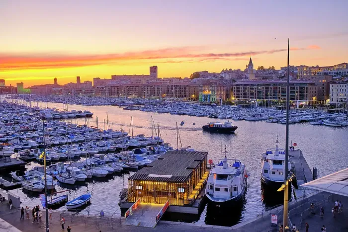 Framed Print : The Old Port (Vieux Port) of Marseille at dusk. The city center of Marseille, Provence-Alpes-Cote d'Azur. France Framed Print : The Old Port (Vieux Port) of Marseille at dusk. The city center of Marseille, Provence-Alpes-Cote d'Azur. France