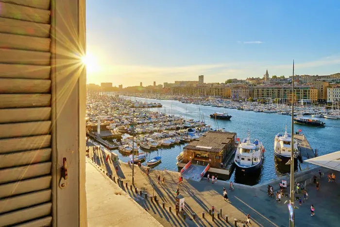 Framed Print : The Old Port (Vieux Port) of Marseille at dusk. The city center of Marseille, Provence-Alpes-Cote d'Azur. France Framed Print : The Old Port (Vieux Port) of Marseille at dusk. The city center of Marseille, Provence-Alpes-Cote d'Azur. France