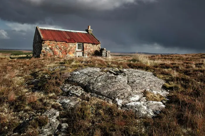 Framed Print : Old Sheiling on moorland near Achmore, Isle of Lewis, Outer Hebrides, Scotland Framed Print : Old Sheiling on moorland near Achmore, Isle of Lewis, Outer Hebrides, Scotland