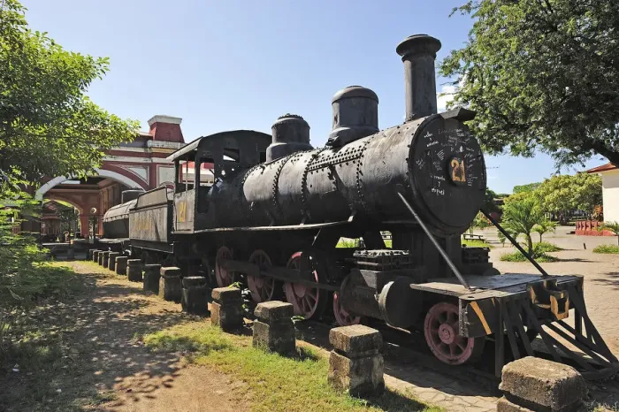 Framed Print : Old steam train, Granada, Nicaragua, Central America Framed Print : Old steam train, Granada, Nicaragua, Central America