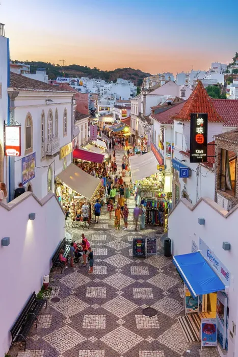 Framed Print : Old Town Albufeira Faro District Algarve, Portugal Framed Print : Old Town Albufeira Faro District Algarve, Portugal