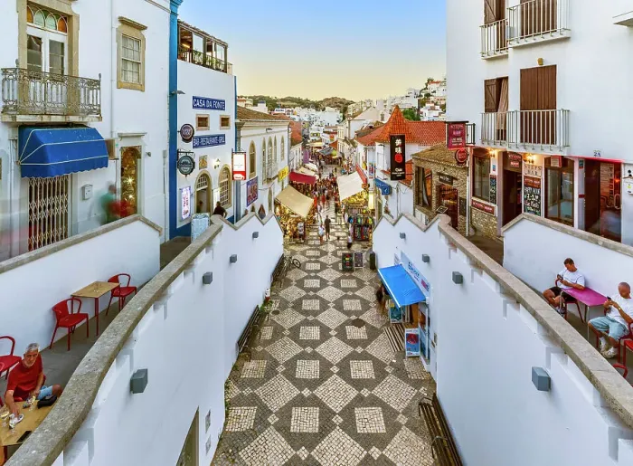 Framed Print : Old Town Albufeira Faro District Algarve, Portugal Framed Print : Old Town Albufeira Faro District Algarve, Portugal
