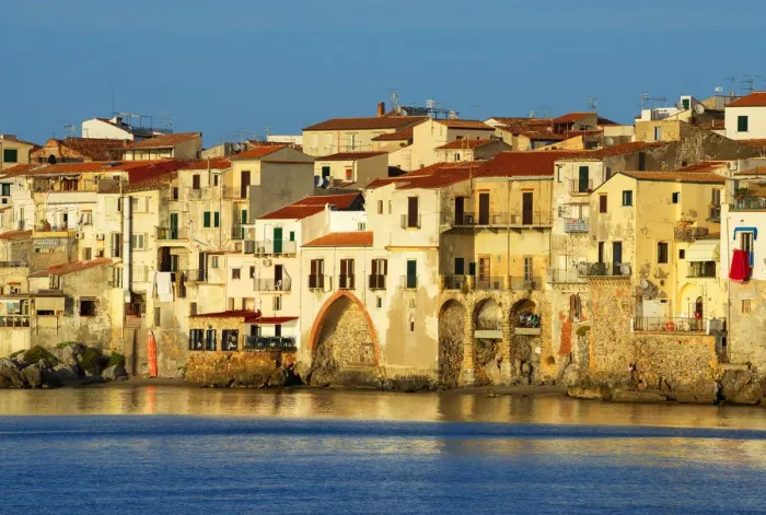 Framed Print : Old town, Cefalu, Sicily, Italy, Europe Framed Print : Old town, Cefalu, Sicily, Italy, Europe