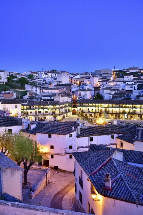 Framed Print : The old town of Chinchon with the 15-17th century Plaza Mayor at dusk. Castilla la Mancha Framed Print : The old town of Chinchon with the 15-17th century Plaza Mayor at dusk. Castilla la Mancha