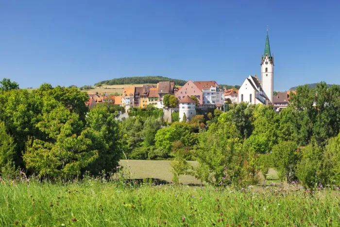 Framed Print : Old town of Engen, Baden Wurttemberg, Germany