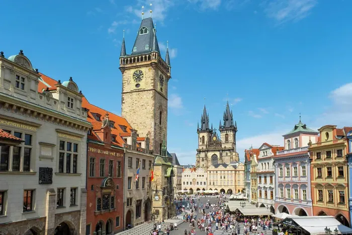 Framed Print : Old Town Hall & Church of Our Lady before Tyn, Old Town Square, Prague, Czech Republic Framed Print : Old Town Hall & Church of Our Lady before Tyn, Old Town Square, Prague, Czech Republic