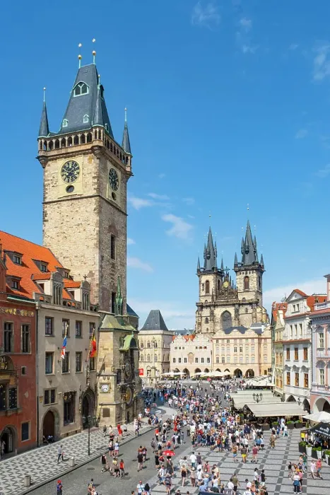 Framed Print : Old Town Hall & Church of Our Lady before Tyn, Old Town Square, Prague, Czech Republic Framed Print : Old Town Hall & Church of Our Lady before Tyn, Old Town Square, Prague, Czech Republic