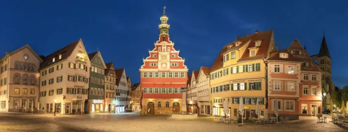 Framed Print : Old town hall at the market square, Esslingen, Baden-Wurttemberg, Germany Framed Print : Old town hall at the market square, Esslingen, Baden-Wurttemberg, Germany
