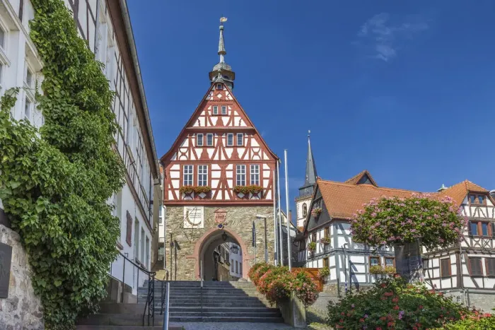Framed Print : Old town hall of Oberursel, Taunus, Hesse, Germany Framed Print : Old town hall of Oberursel, Taunus, Hesse, Germany