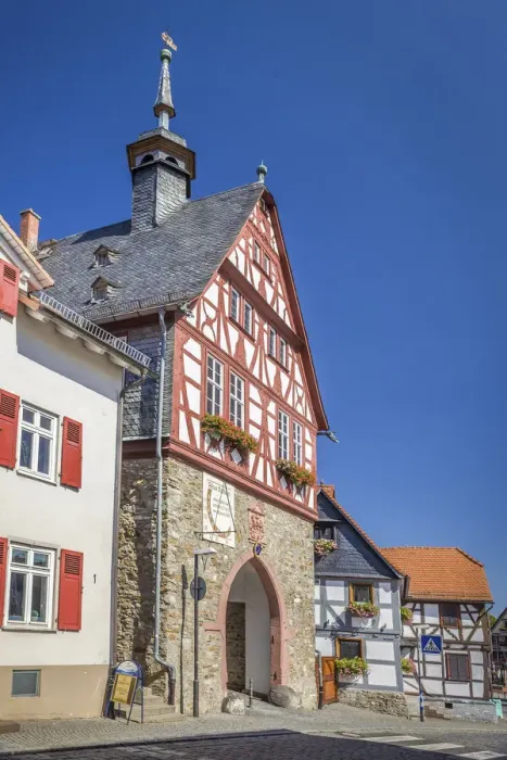Framed Print : Old town hall in the old town of Oberursel, Taunus, Hesse, Germany