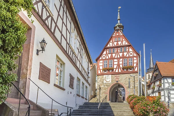 Old town hall in the old town of Oberursel, Taunus, Hesse, Germany
