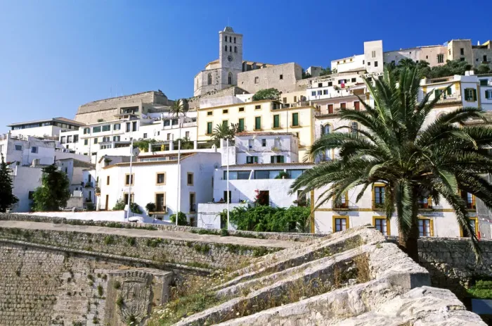 Framed Print : Old Town of Ibiza Town, Ibiza, Balearic Islands, Spain Framed Print : Old Town of Ibiza Town, Ibiza, Balearic Islands, Spain