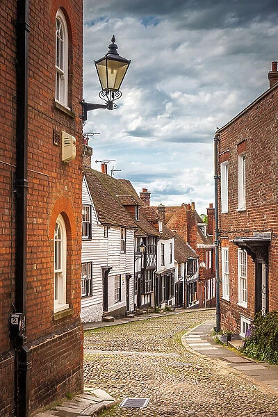 Old town lane in Rye, East Sussex, England