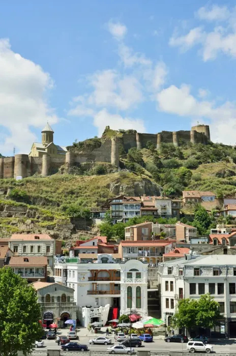 Framed Print : Old Town and Narikala fortress. Tbilisi, Georgia. Caucasus Framed Print : Old Town and Narikala fortress. Tbilisi, Georgia. Caucasus