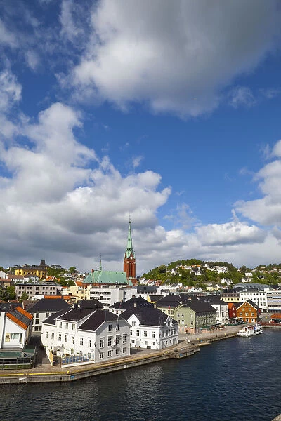 Old Town overview, Arendal, Sorlandet, South Coast, Norway