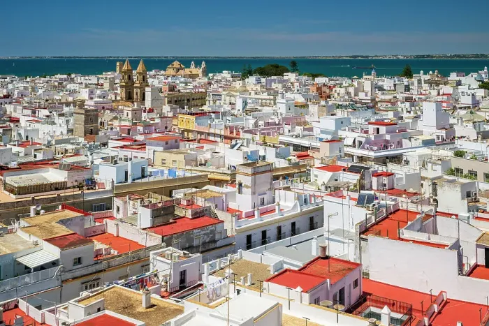 Framed Print : Old town skyline, Cadiz, Andalusia, Spain Framed Print : Old town skyline, Cadiz, Andalusia, Spain