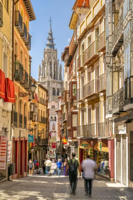Framed Print : Old town skyline with Cathedrals bell tower, Toledo, Castile-La Mancha, Spain Framed Print : Old town skyline with Cathedrals bell tower, Toledo, Castile-La Mancha, Spain