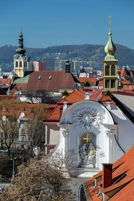Framed Print : Old town skyline, Graz, Styria, Austria Framed Print : Old town skyline, Graz, Styria, Austria