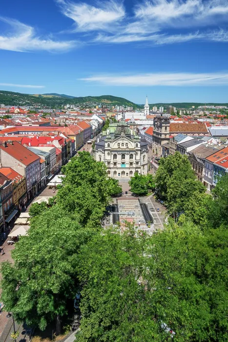 Framed Print : Old town skyline, Kosice, Slovakia