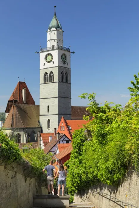 Framed Print : Old Town with St. Nicholas cathedral, Uberlingen, Lake Constance, Upper Swabia, Baden Wurttemberg, Germany Framed Print : Old Town with St. Nicholas cathedral, Uberlingen, Lake Constance, Upper Swabia, Baden Wurttemberg, Germany