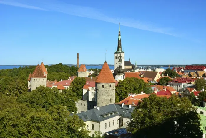 Framed Print : Old Town of Tallinn, a Unesco World Heritage Site. Tallinn, Estonia