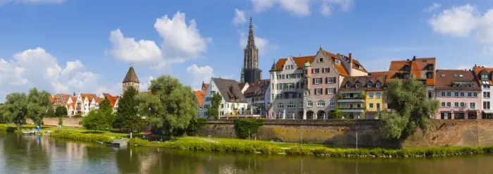 Framed Print : Old Town Ulm & The River Danube, Ulm, Baden-Wurttemberg, Germany Framed Print : Old Town Ulm & The River Danube, Ulm, Baden-Wurttemberg, Germany