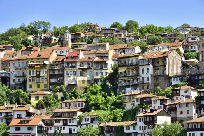 Framed Print : The old town, Varosha, of Veliko Tarnovo. Bulgaria Framed Print : The old town, Varosha, of Veliko Tarnovo. Bulgaria