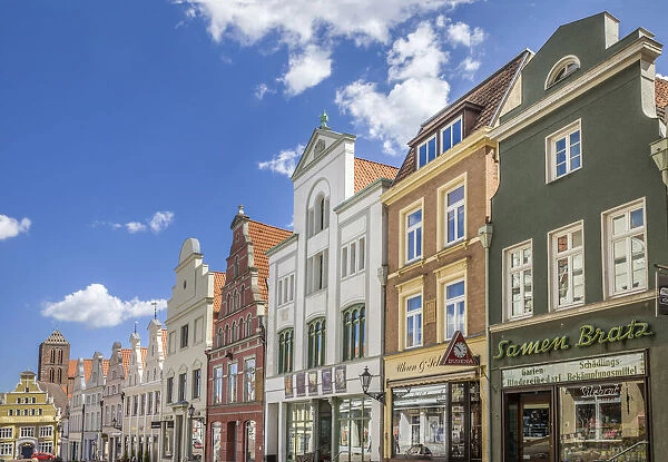 Old town of Wismar, Mecklenburg-Western Pomerania, Northern Germany, Germany