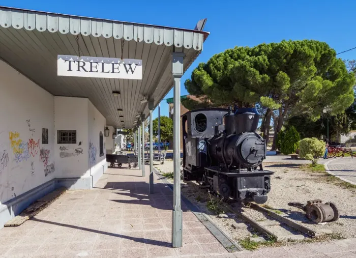 Framed Print : Old Train Station, Trelew, The Welsh Settlement, Chubut Province, Patagonia, Argentina Framed Print : Old Train Station, Trelew, The Welsh Settlement, Chubut Province, Patagonia, Argentina