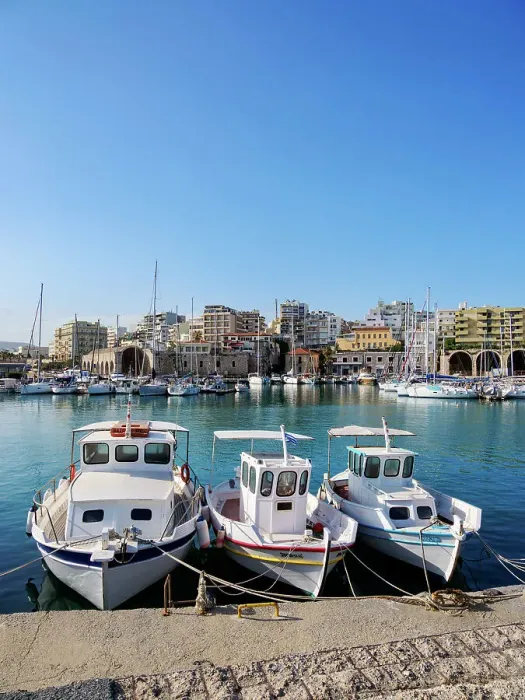 Framed Print : Old Venetian Port, City of Heraklion, Crete, Greece Framed Print : Old Venetian Port, City of Heraklion, Crete, Greece