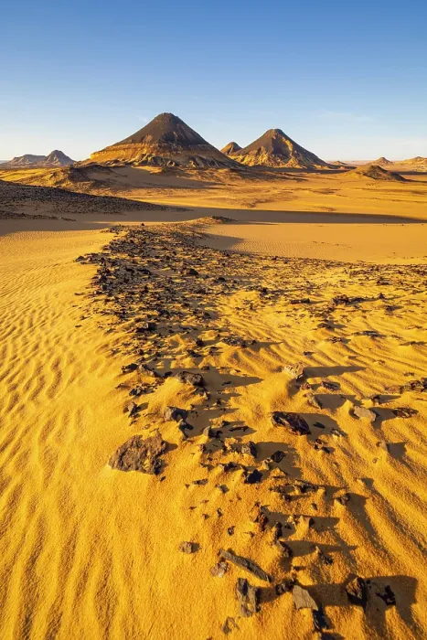 Framed Print : Old volcano in the Black Desert, Egypt, Africa Framed Print : Old volcano in the Black Desert, Egypt, Africa