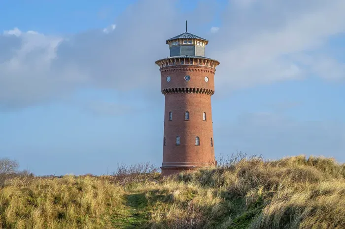 Framed Print : Old water tower museum, Borkum, East Frisian Islands, Lower Saxony, Germany