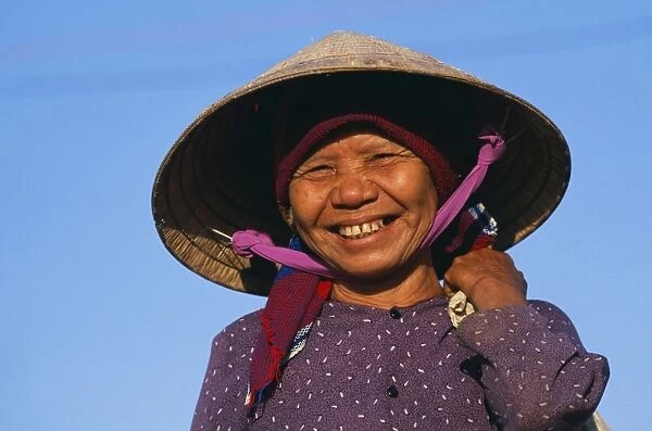 Older Vietnamese woman wearing Asian style