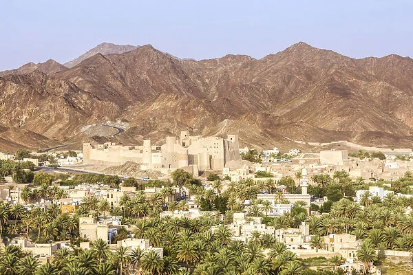 Oman, Bahla. The city and the fortress from elevated point of view