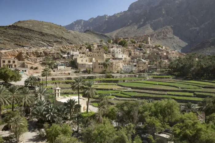 Framed Print : Oman, Dakhiliyah Governate, Jebel Hajar, Balad Sayt (Bilad Sayt)