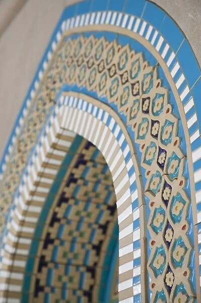 Oman, Muscat, Al-Ghubrah, Grand Mosque, Arabian Tile Patterns
