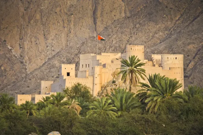Framed Print : Oman, Nakhal, Nakhal Fort