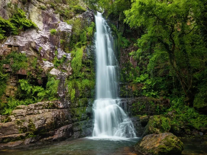 Framed Print : Oneta Waterfalls, Asturias, Northern Spain Framed Print : Oneta Waterfalls, Asturias, Northern Spain