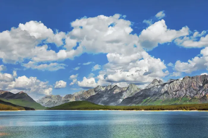 Framed Print : Opal Range and Lower Kananaskis Lake - Canada, Alberta, Kananaskis Country Framed Print : Opal Range and Lower Kananaskis Lake - Canada, Alberta, Kananaskis Country